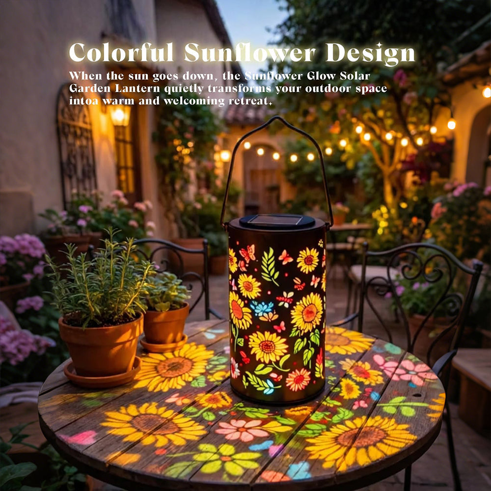 Sunflower Solar Garden Lantern