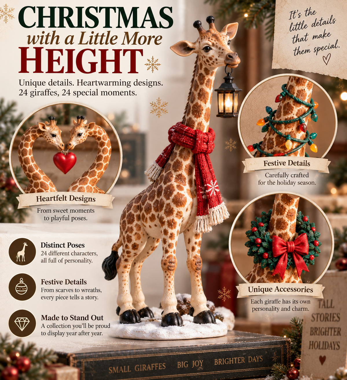 24 Days of Giraffe Christmas 24 Unique Holiday Characters