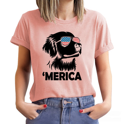 Merica Golden Retriever Shirt | 4th of July Dog Shirt