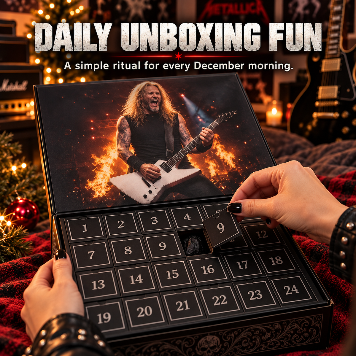 Metallica Advent Calendar 24-Day Rock Christmas Countdown
