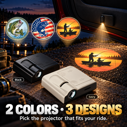 Night Fishing Car Door Logo Projector Light