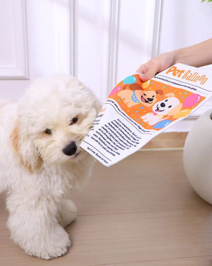 Crinkle Newspaper Dog Toy