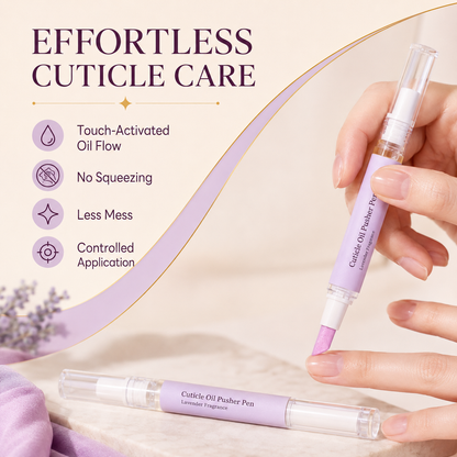 Cuticle Remover Pen Set with Cuticle Oil, Portable Cuticle Softener for Home DIY & Professional Nail Salon Manicure