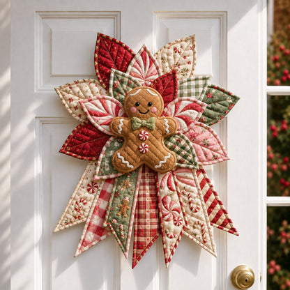 Holiday Celebration Festive Quilted Christmas Door Hanging DIY Sewing Kit