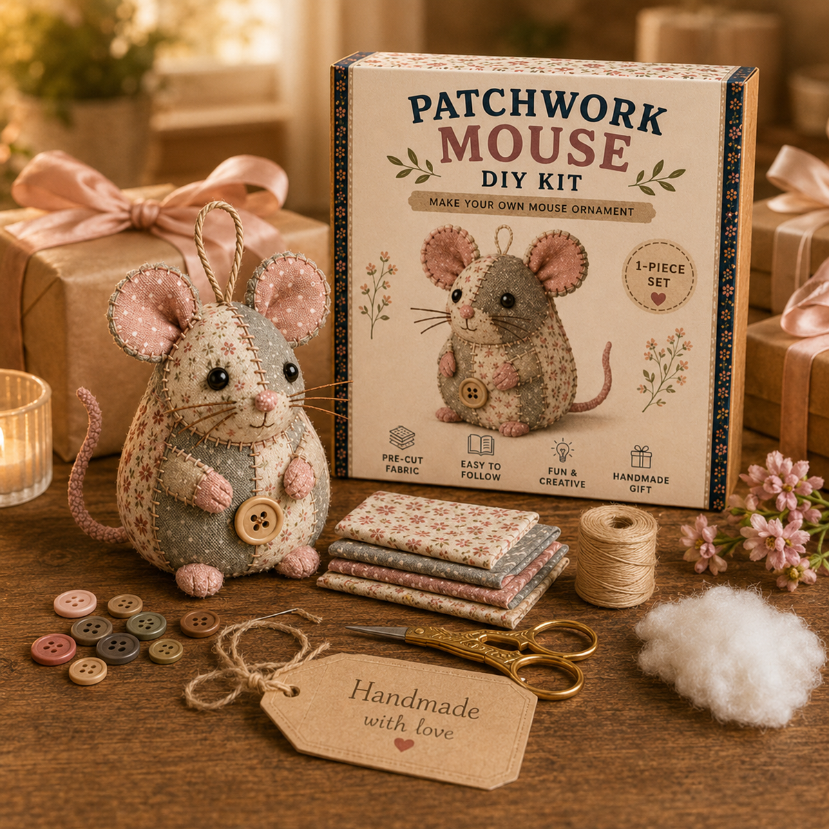 2026 - Patchwork Mouse DIY Kit