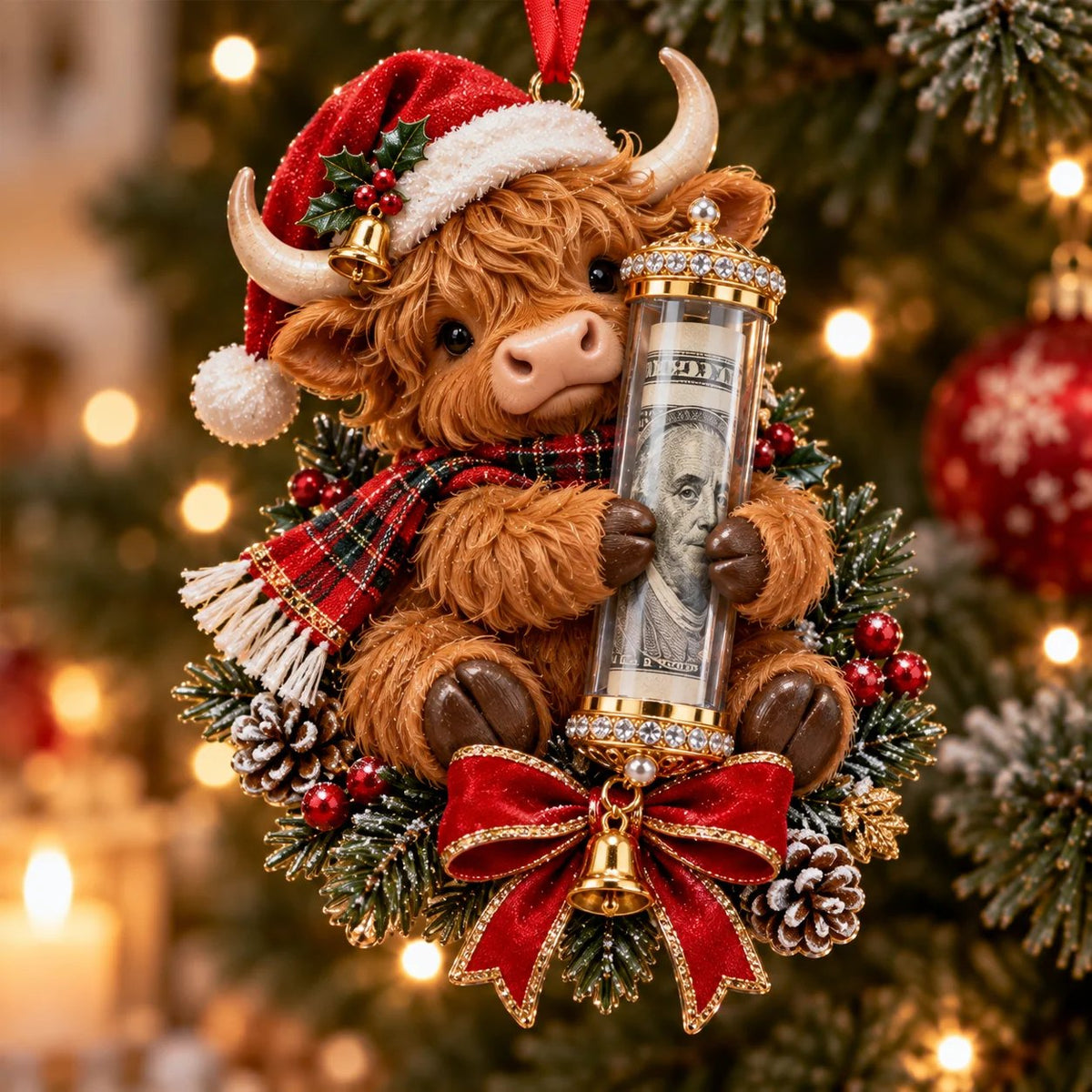 Christmas Cash Gift Ornament - A Fun Way to Give Money This Christmas