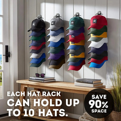 Wall-Mounted Hat Hook Set