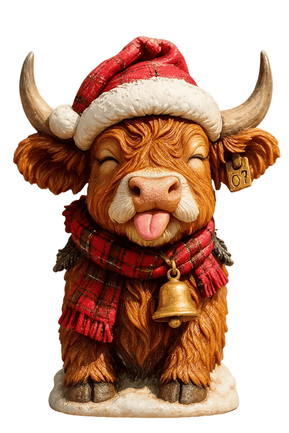 Highland Cow Advent Calendar 2026 24-Day Christmas Countdown with Cute Highland Cow Figurines