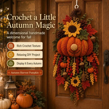 DIY Seasonal 3D Crochet Door Hanger Kit Collection | Coordinated Yarn, Filling