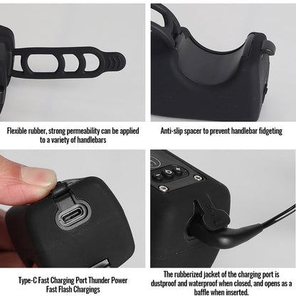 Noomoriey Bike Electronic Horn with Large Range Floodlight