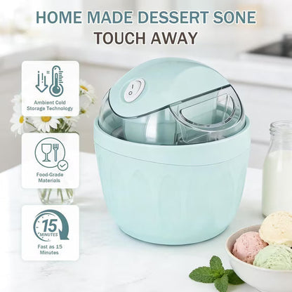 Mini Homemade Ice Cream Maker Personal Frozen Dessert Machine