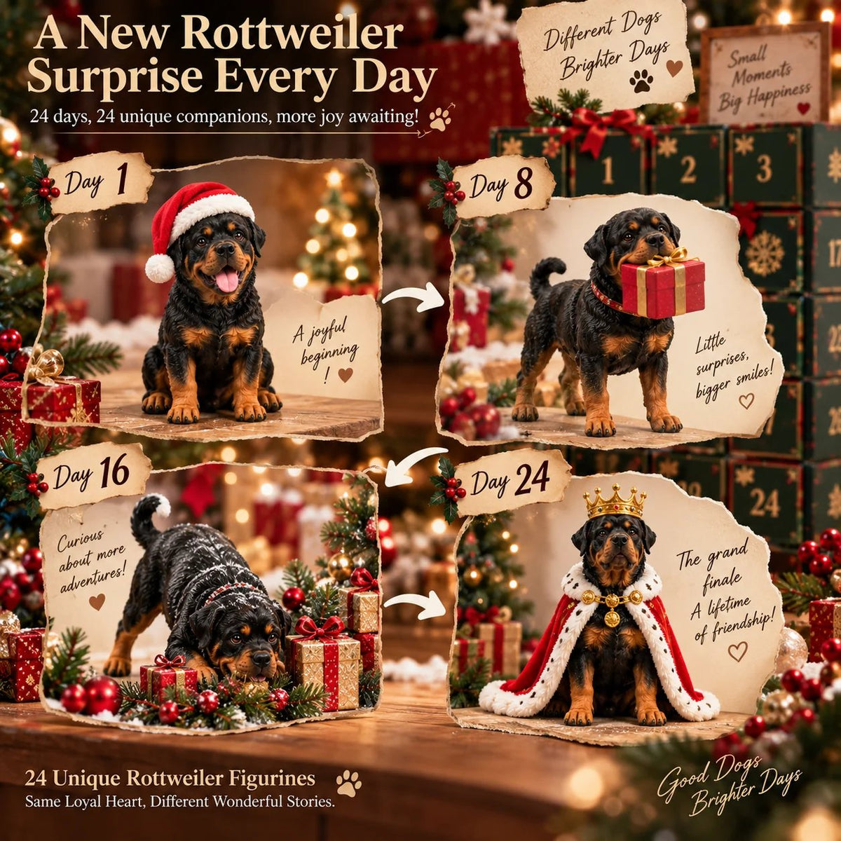 24 Days of Rottweilers 24 Loyal Hearts, 24 Christmas Surprises