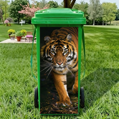 Creative Colourful Cartoon Trash Can Sticker, DIY Funny Bin Decal for Home Bathroom Kitchen&Brighten Your Community