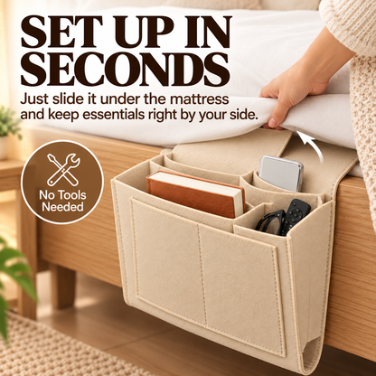 Bedside Hanging Organizer Keep Essentials Within Reach
