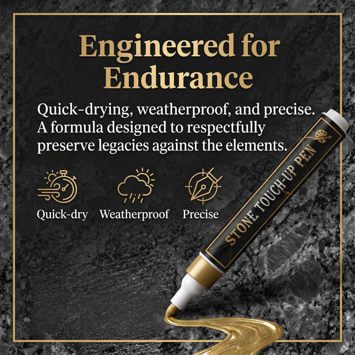 Gold Engraving Marker Restore Faded Inscriptions with Care