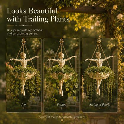 Ballet Dancer Hanging Planter