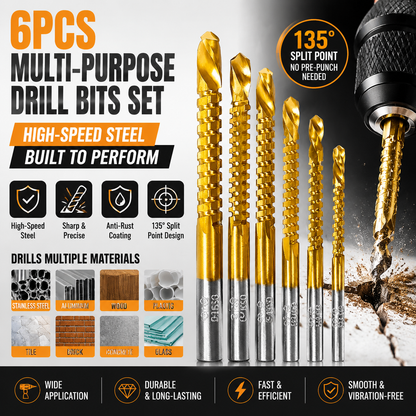 6 Counts Metalworking Ldeal For Drilling