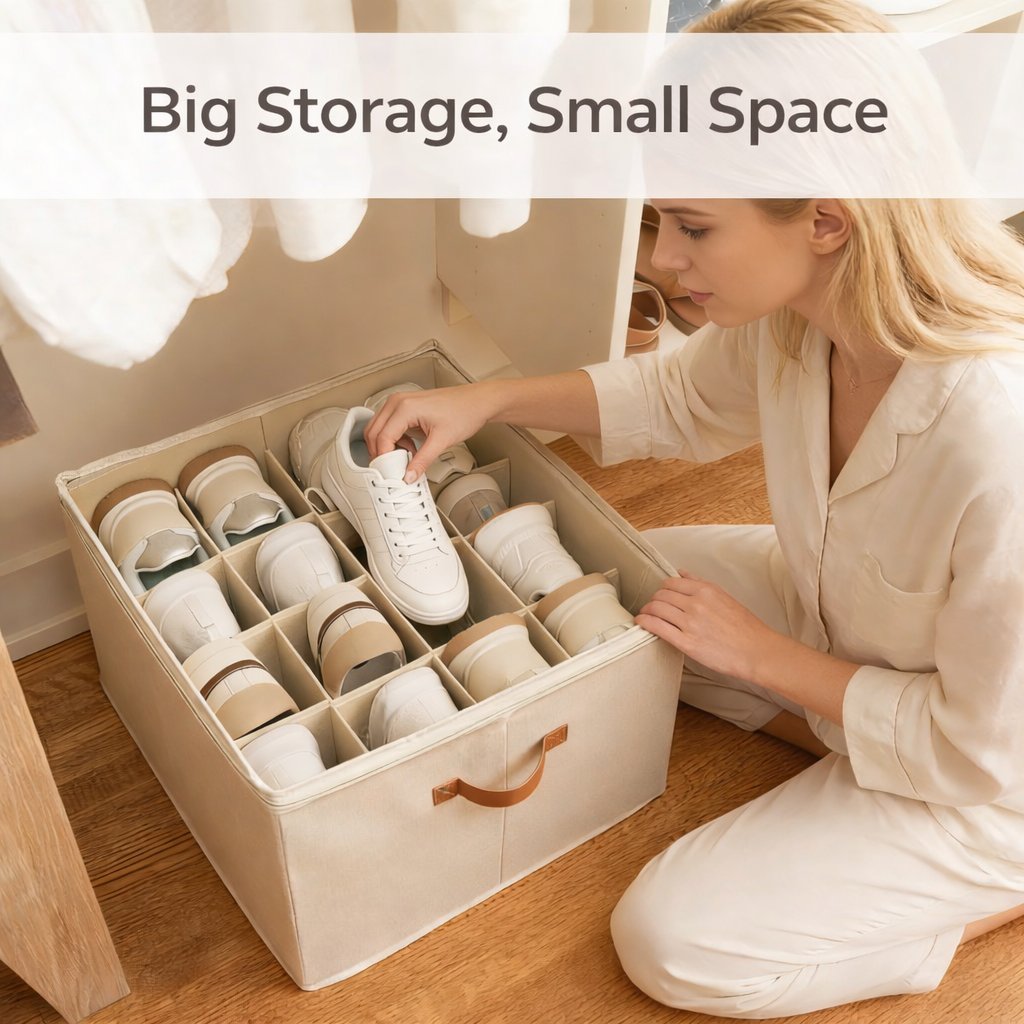 Clear-Lid Shoe Storage Box