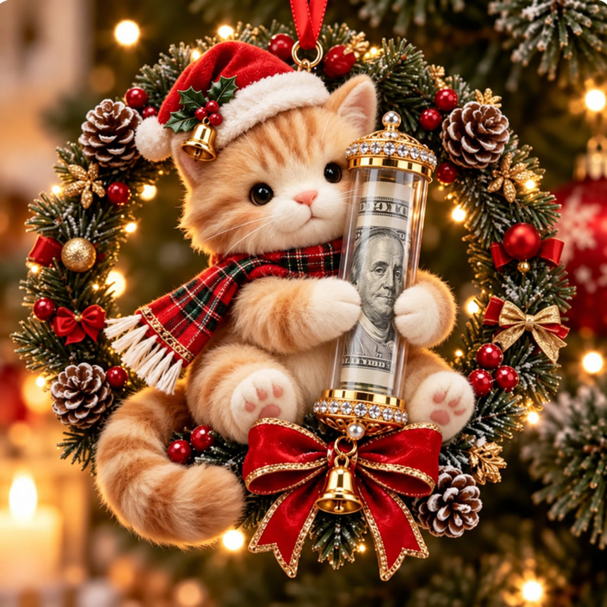 Christmas Cash Gift Ornament - A Fun Way to Give Money This Christmas