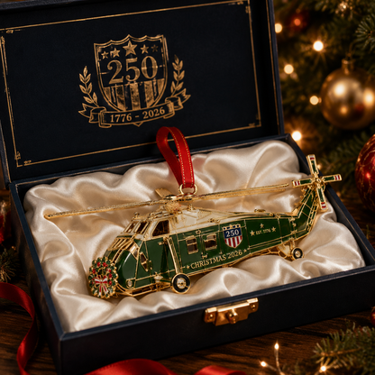 250th Anniversary Edition Helicopter Ornament