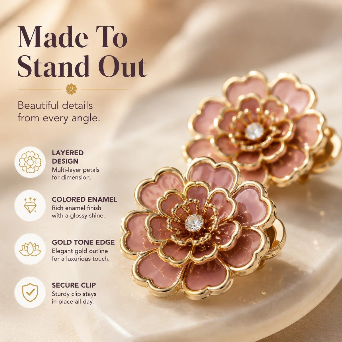 Flower Button Covers Instant No-Sew Shirt & Blouse Upgrade