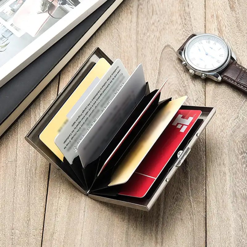 Stainless Steel RFID-Blocking Card Holder