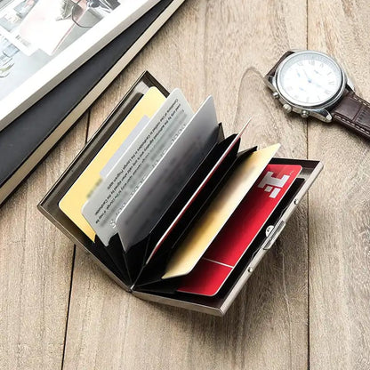 Stainless Steel RFID-Blocking Card Holder