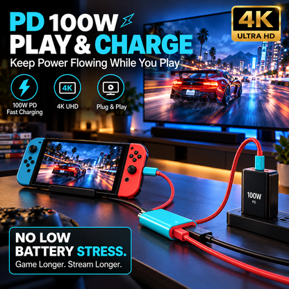 USB-C to HDMI Adapter Cable for Switch