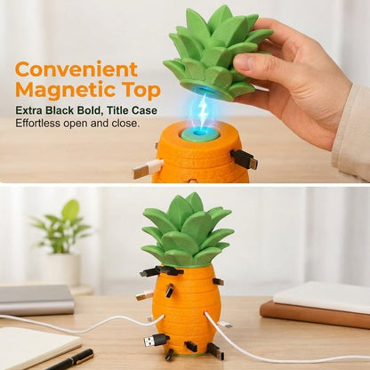 Pineapple Cable Organizer Stackable Cord Winder for Desk