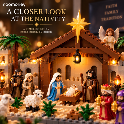 Nativity Story Building Advent Calendar 24-Day Christmas Countdown Set