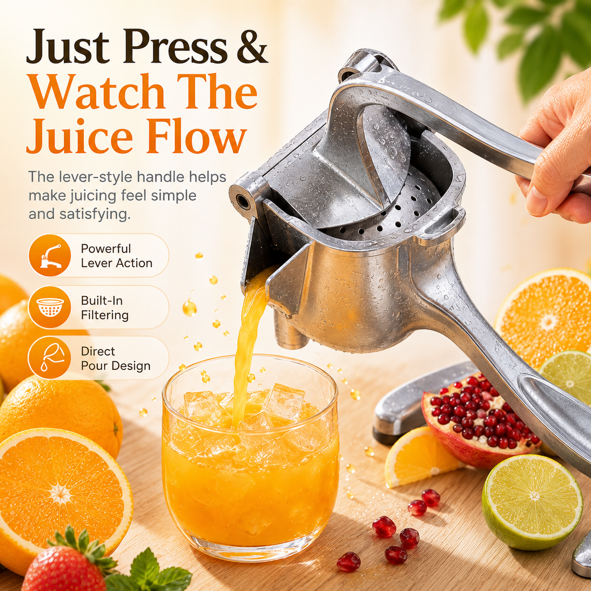 Fruit Juicer Ready to enjoy fresh juice anytime