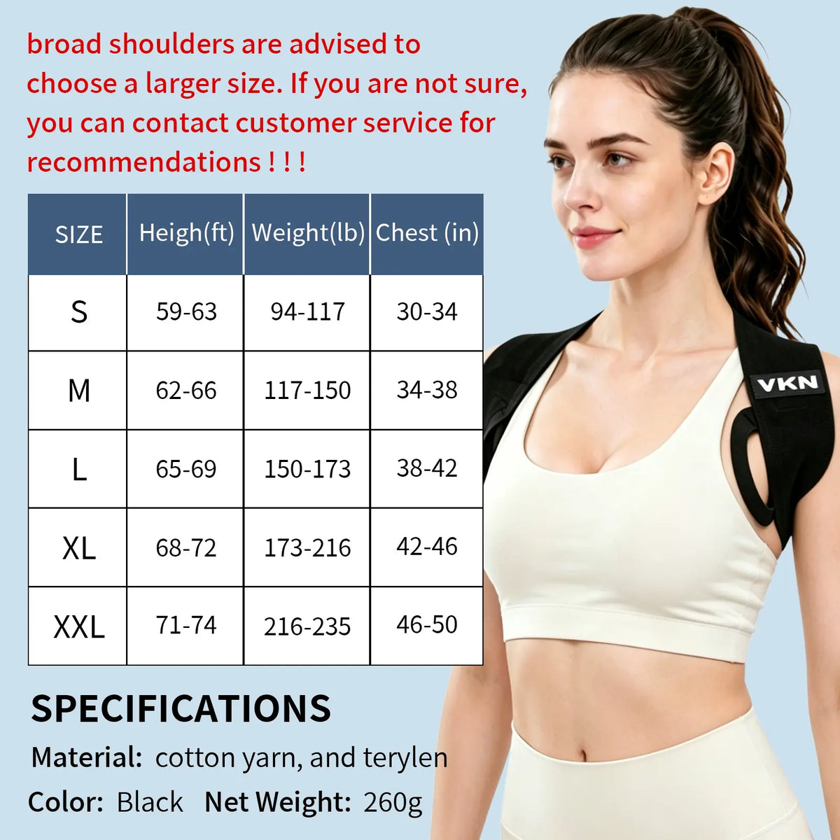 Adjustable Posture Corrector Comfortable Back Support Brace for Men & Women (XS XXL)