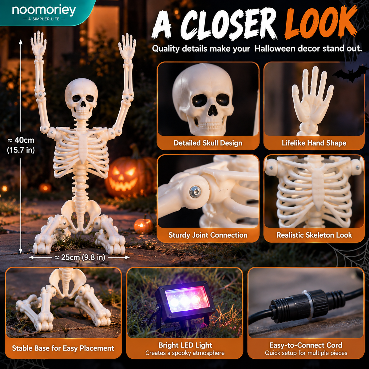 Spooky Crew Halloween Skeleton Decorations
