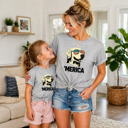 Merica Golden Retriever Shirt | 4th of July Dog Shirt