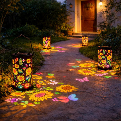 2026 Mother's Day Gifts -Glowing Colorful Sunflower Solar Garden Lantern