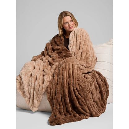 Oversized Plush Throw Blanket