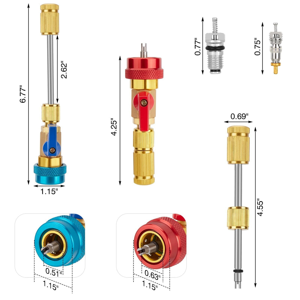 Auto AC Valve Core Remover Installer Tool