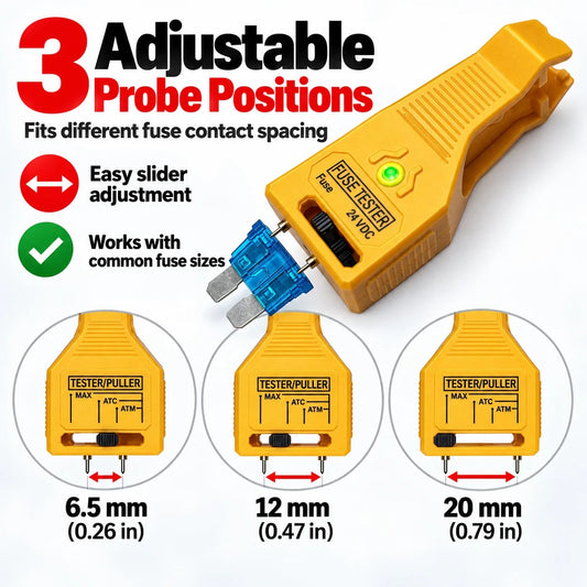 Automotive Fuse Tester Quickly Check Fuses & Find Electrical Problems with Ease!