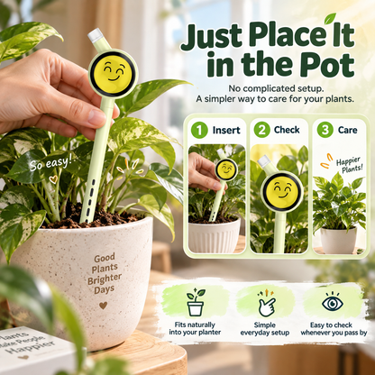 Smart Plant Care Sensor 4-in-1 Emoji Plant Monitor