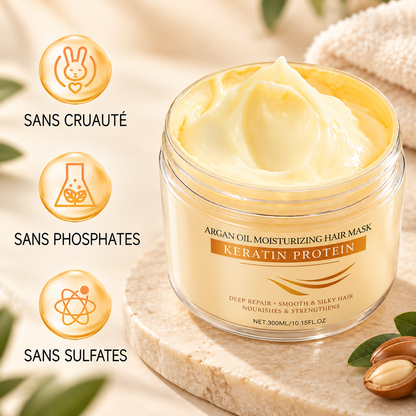 Keratin Hair Mask Deep Repair, Smoothness & Shine