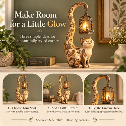 Little Guardian Lantern Figurines A Cozy Glow for Any Corner (5 Styles)