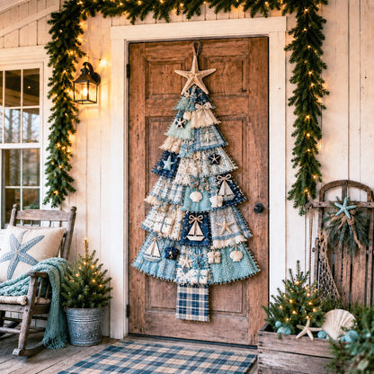 Beginner-Friendly DIY Oversized Patchwork Christmas Tree Door Hanging Kit