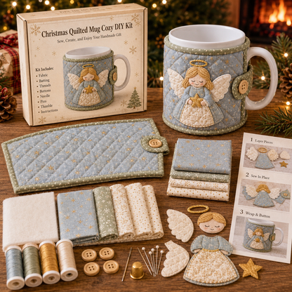 DIY Christmas Mug Cozy Sewing Kit Create Your Own Festive Mug Cover Add Cozy Holiday Charm to Your Favorite Mug