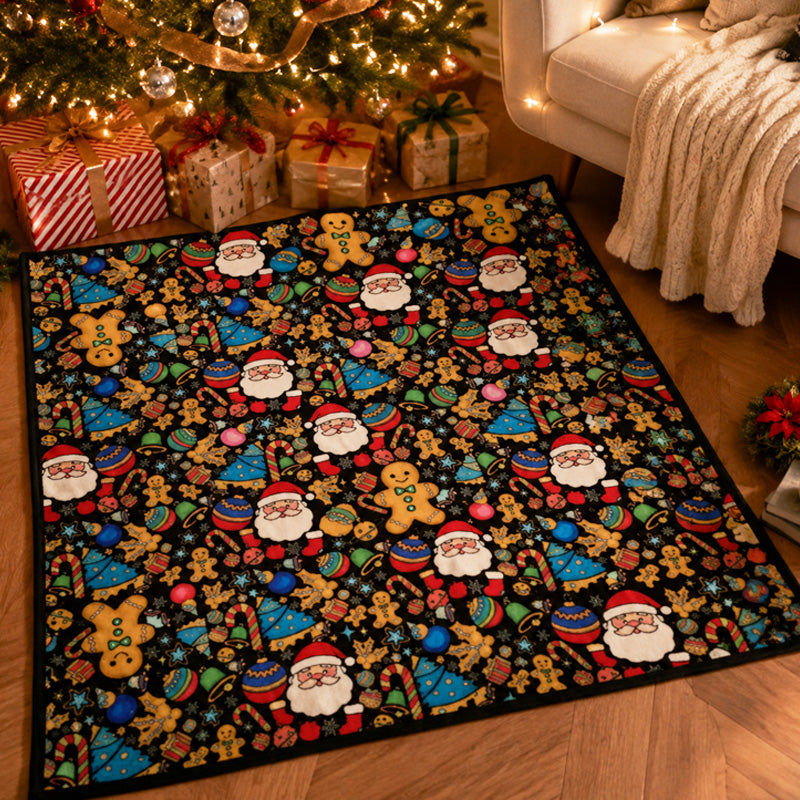 DIY Christmas Coloring Blanket Santa & Gingerbread Man Holiday Throw