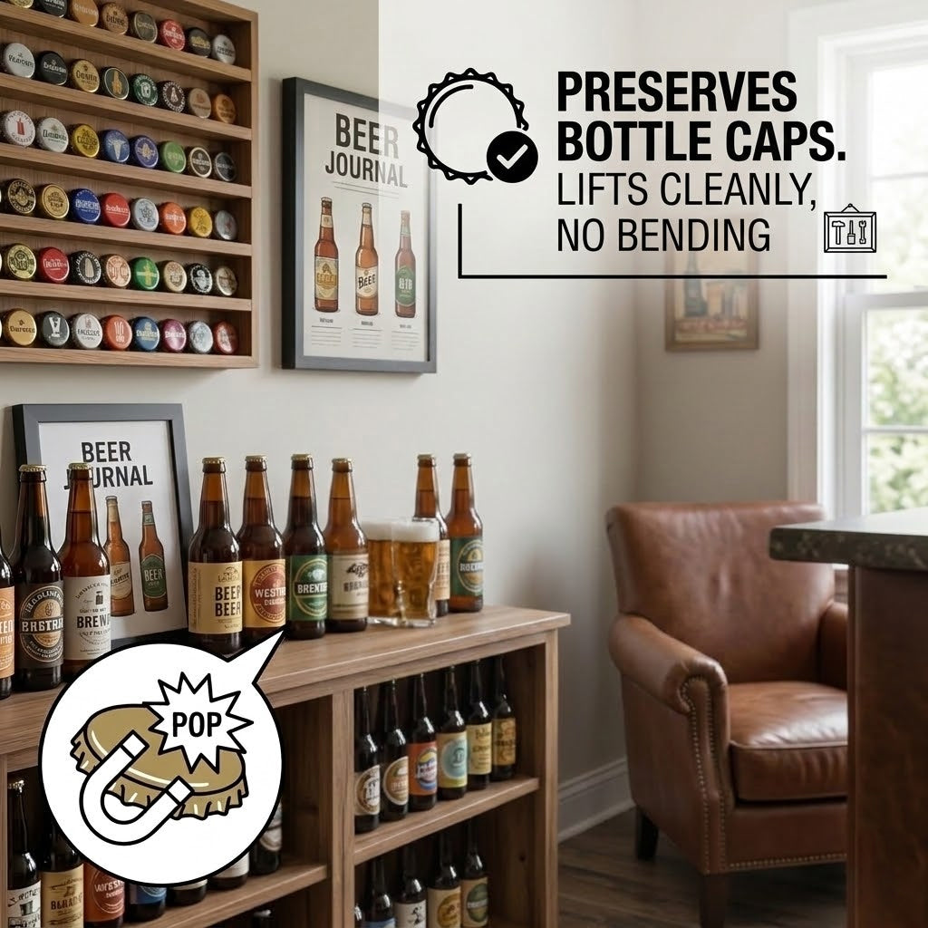 One-handed Bottle Opener
