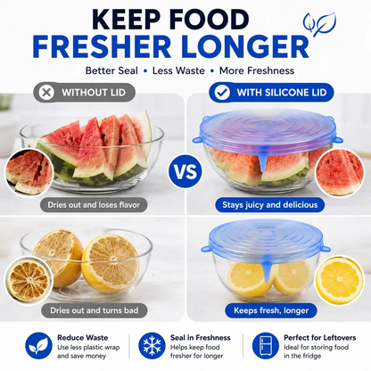 Silicone Stretch Lids Ditch Plastic Wrap, Choose a Better Way