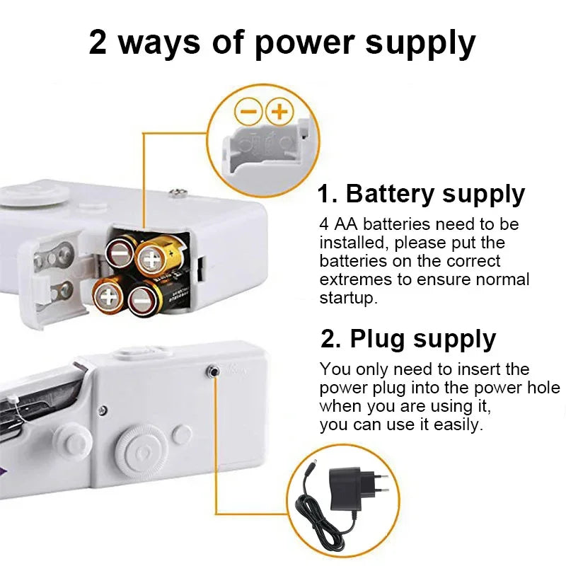 Portable Handheld Sewing Machine, Fast Fabric Repair At Home