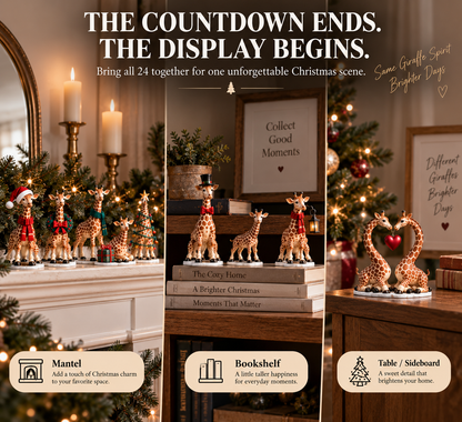 24 Days of Giraffe Christmas 24 Unique Holiday Characters