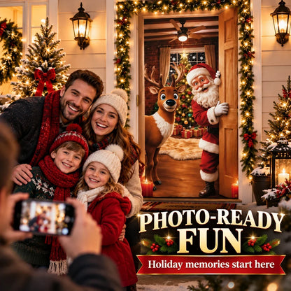 Magical Christmas Door Cover & Holiday Party Banner