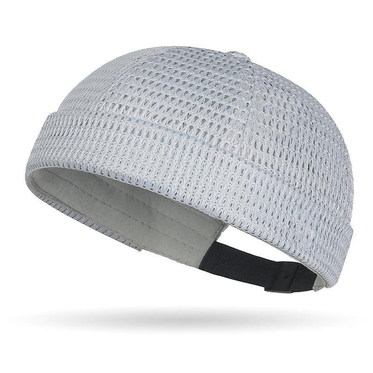 Men s Breathable Brimless Docker Hat Lightweight Mesh Skull Cap for Summer Outdoor Wear